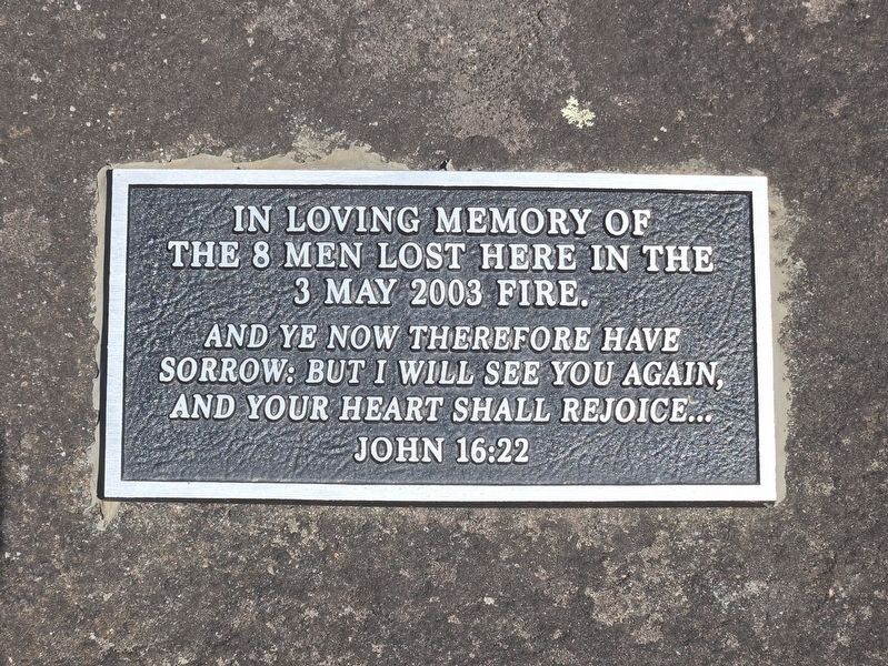 Memorial plaque attached to Boulder near the marker image. Click for full size.