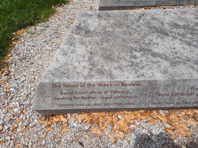 Freedom Summer '64 Memorial image. Click for full size.
