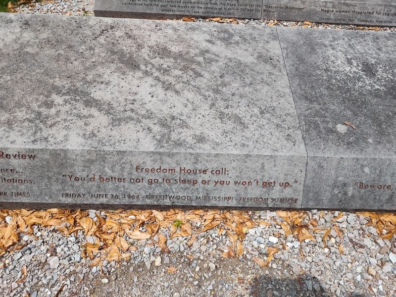 Freedom Summer '64 Memorial image. Click for full size.