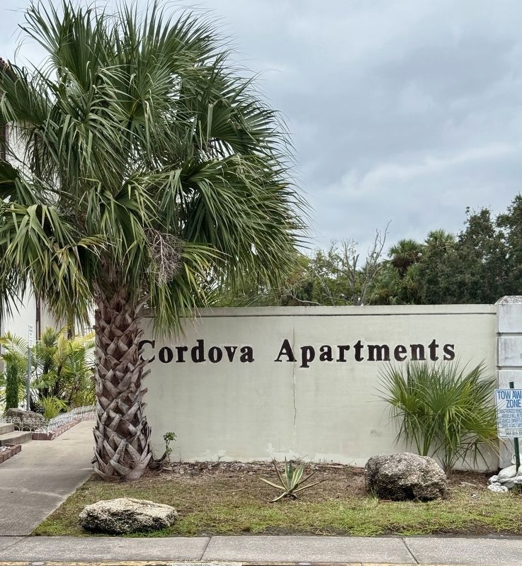 Record Building (Cordova Apartment Marker image. Click for full size.