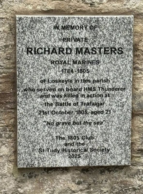 In Memory of Private Richard Masters Marker image. Click for full size.