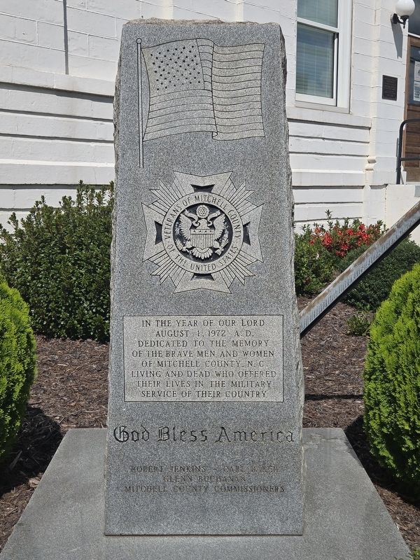 Mitchell County Veterans Monument Marker image. Click for full size.