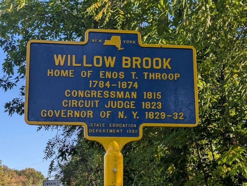 Willow Brook Marker image. Click for full size.