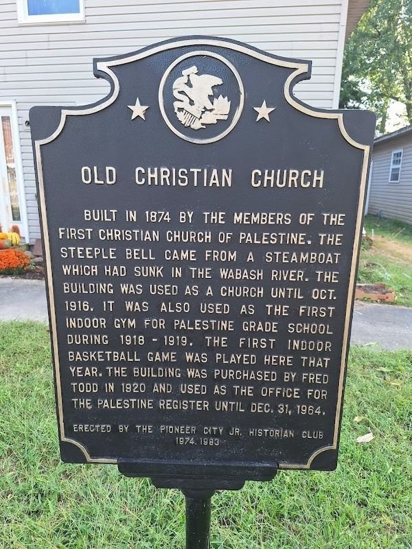 Old Christian Church Marker image. Click for full size.
