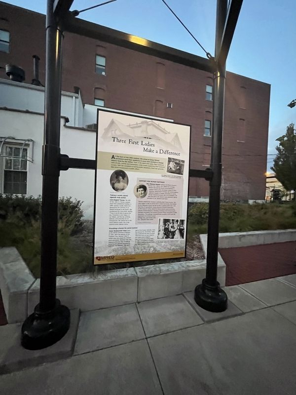 Three First Ladies Make a Difference Marker. Click for full size. Three First Ladies Make a Difference Marker image. Click for full size.