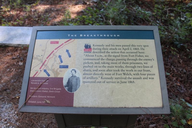 Old Vermont Brigade Marker. Click for full size. Old Vermont Brigade Marker image. Click for full size.