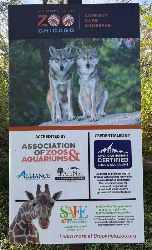Brookfield Zoo Marker image. Click for full size.