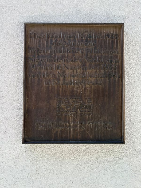 Bremen Synagoge / Bremen Synagogue Marker image. Click for full size.