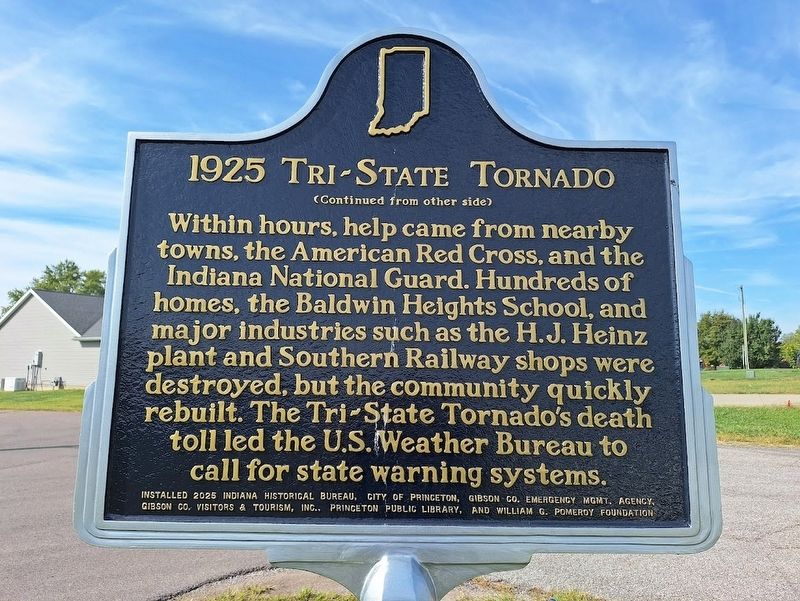 Tri-State Tornado Marker. Click for full size. Tri-State Tornado Marker image. Click for full size.