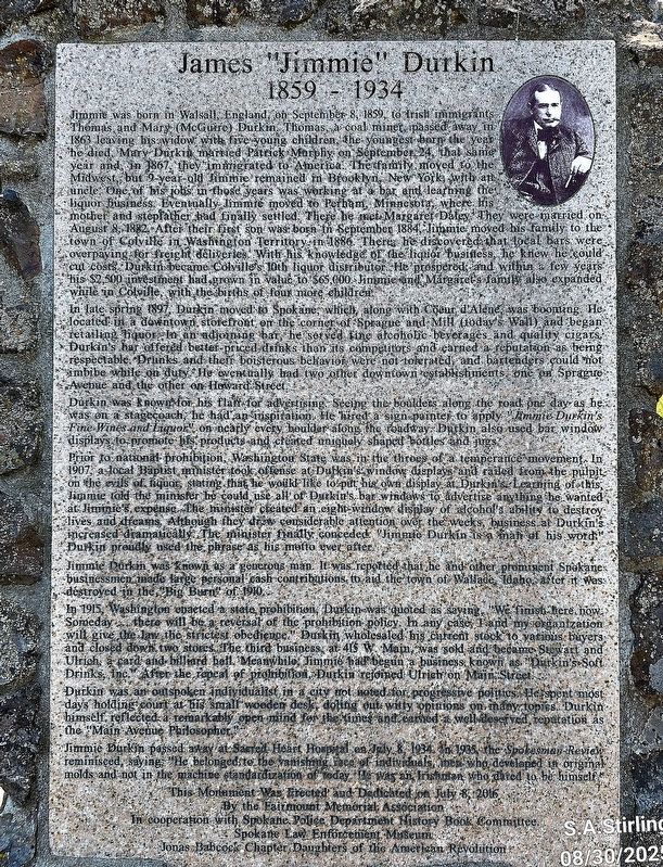 James "Jimmie" Durkin Marker image. Click for full size.