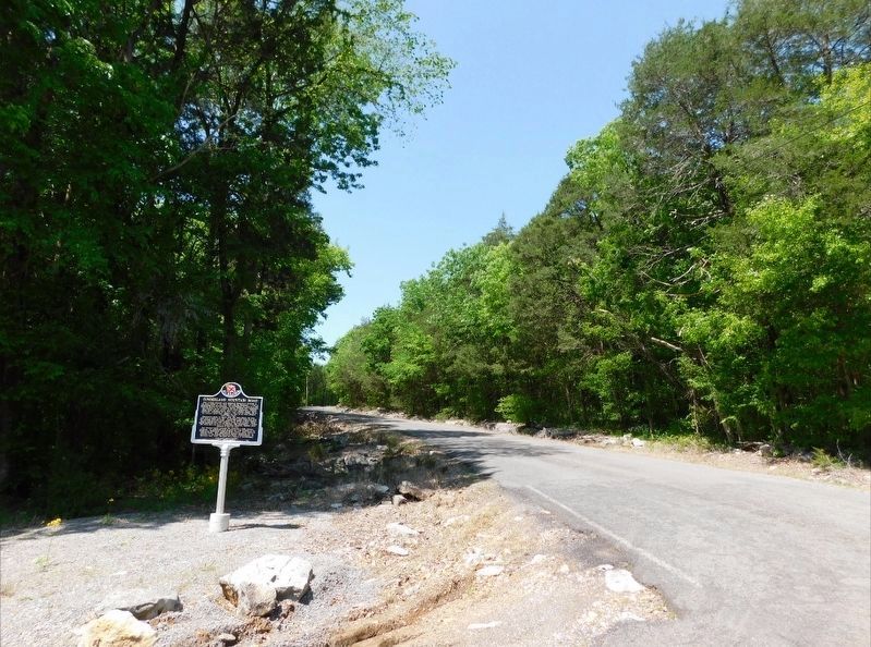 Cumberland Mountain Road Marker. Click for full size. Cumberland Mountain Road Marker image. Click for full size.