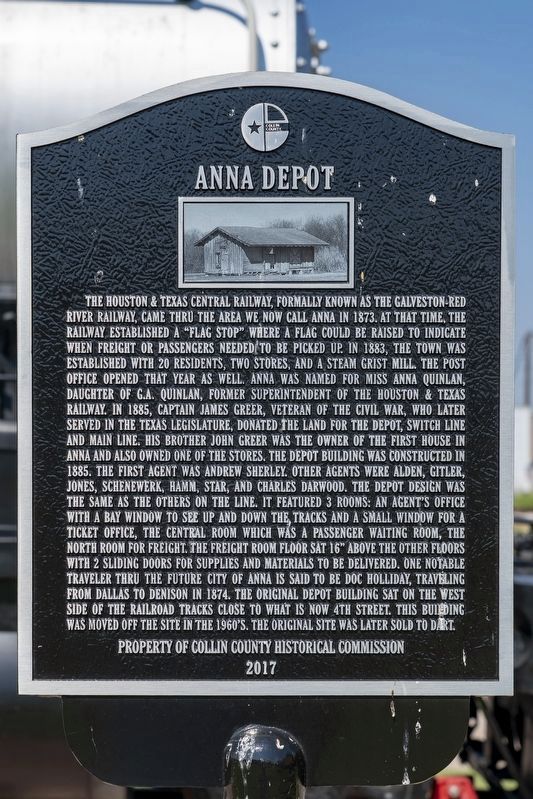 Anna Depot Marker image. Click for full size.