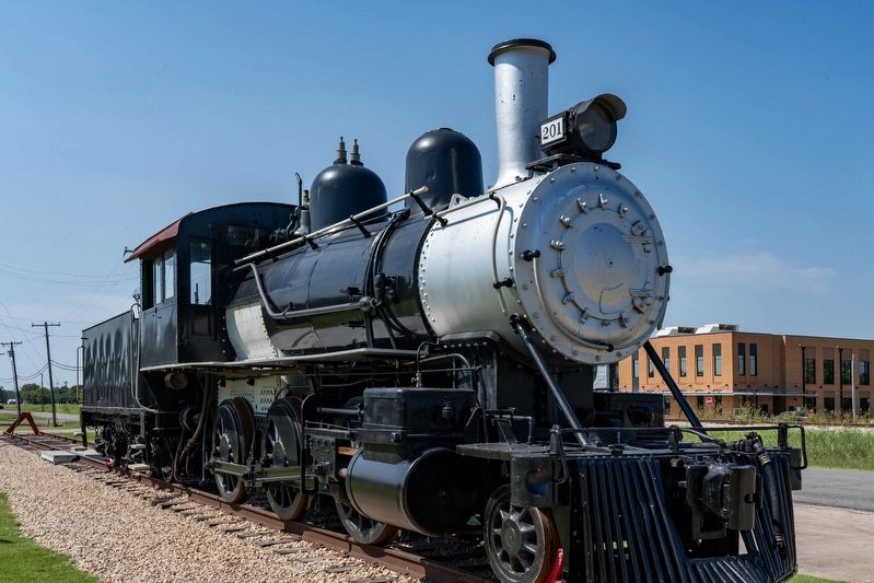 Railroad Engine at the Anna Depot image. Click for full size.