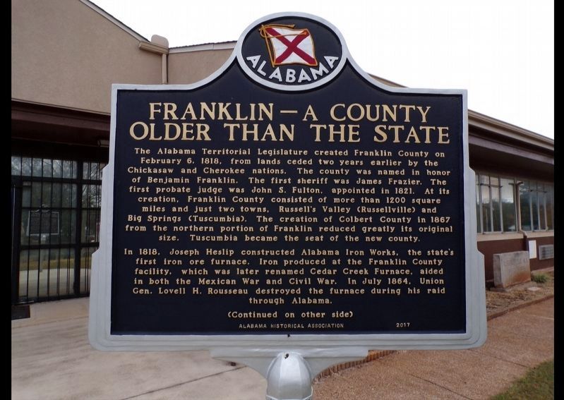 Franklin -- A County Older than the State Marker. Click for full size. Franklin -- A County Older than the State Marker image. Click for full size.