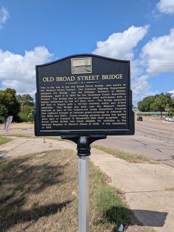 Old Broad Street Bridge Marker image. Click for full size.