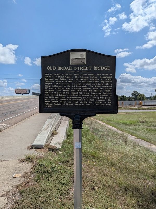 Old Broad Street Bridge Marker image. Click for full size.