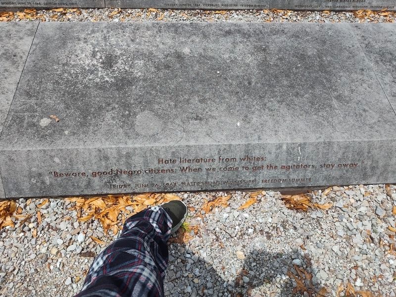 Freedom Summer '64 Memorial image. Click for full size.