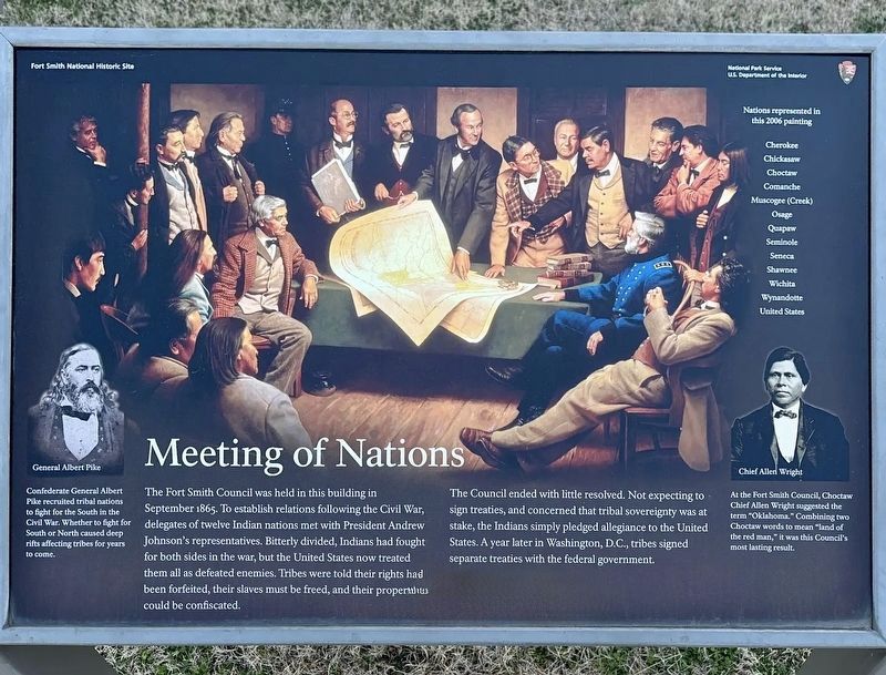 Meeting of Nations Marker image. Click for full size.