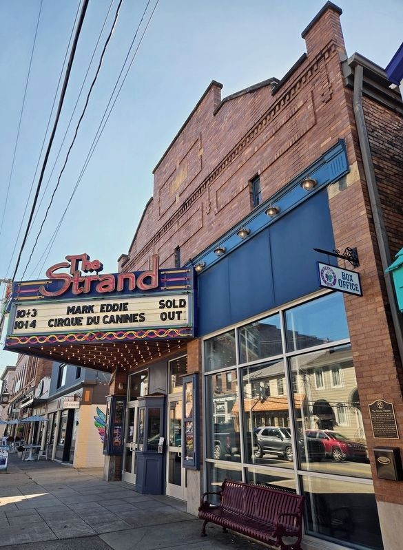 The Strand Theater and Marker. Click for full size. The Strand Theater and Marker image. Click for full size.