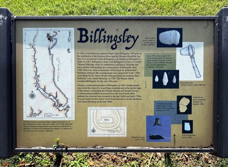 Billingsley Marker. Click for full size. Billingsley Marker image. Click for full size.