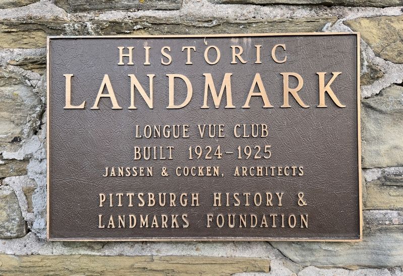 Longue Vue Club Marker image. Click for full size.