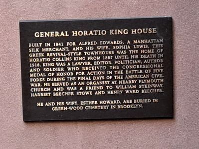 General Horation King House Marker image. Click for full size.