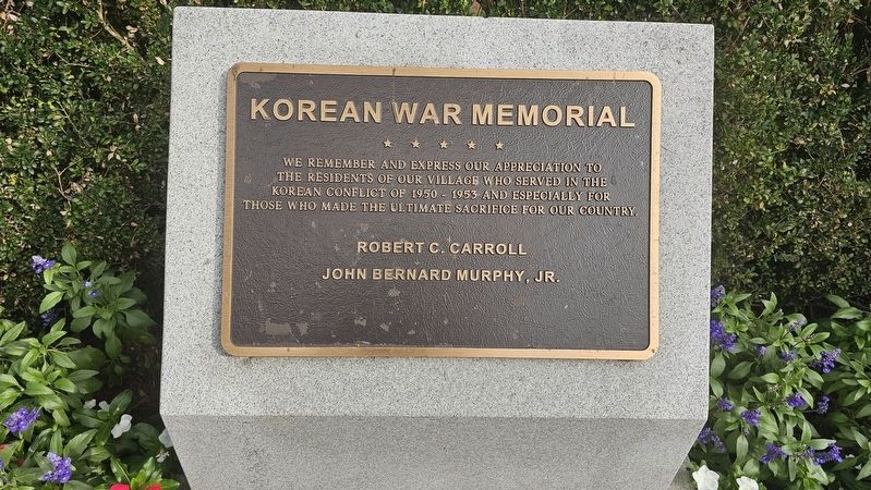 Korean War Memorial Marker image. Click for full size.
