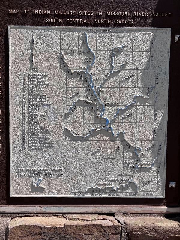 Slant Indian Village Marker (detail, bottom right) image. Click for full size.