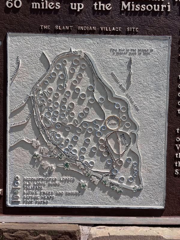 Slant Indian Village Marker (detail, bottom left) image. Click for full size.