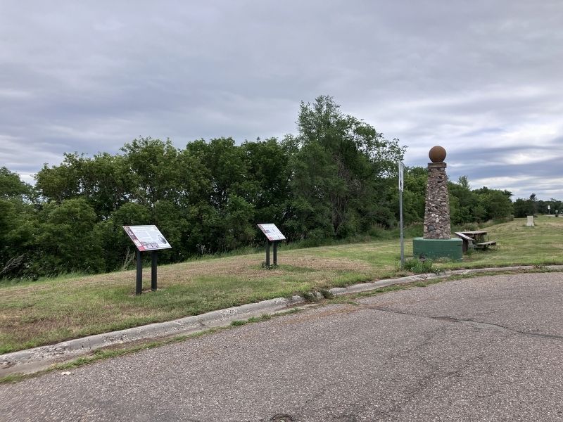 Fort Yates Marker. Click for full size. Fort Yates Marker image. Click for full size.