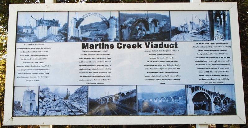 Martins Creek Viaduct Marker image. Click for full size.
