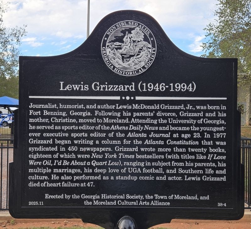Lewis Grizzard (1946-1944) Marker image. Click for full size.