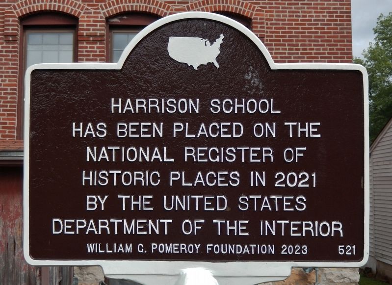 Harrison School Marker. Click for full size. Harrison School Marker image. Click for full size.