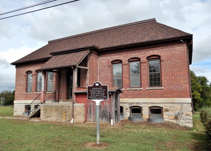 Harrison School Marker. Click for full size. Harrison School Marker image. Click for full size.