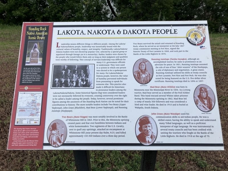 Lakota, Dakota & Dakota People Marker image. Click for full size.