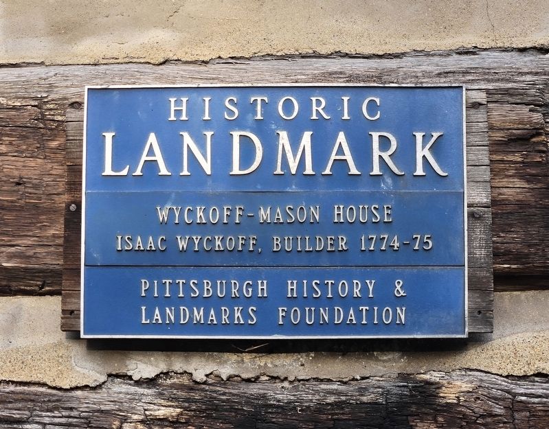 Wyckoff-Mason House Marker. Click for full size. Wyckoff-Mason House Marker image. Click for full size.