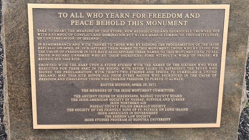 The Easter Rising Monument Marker image. Click for full size.
