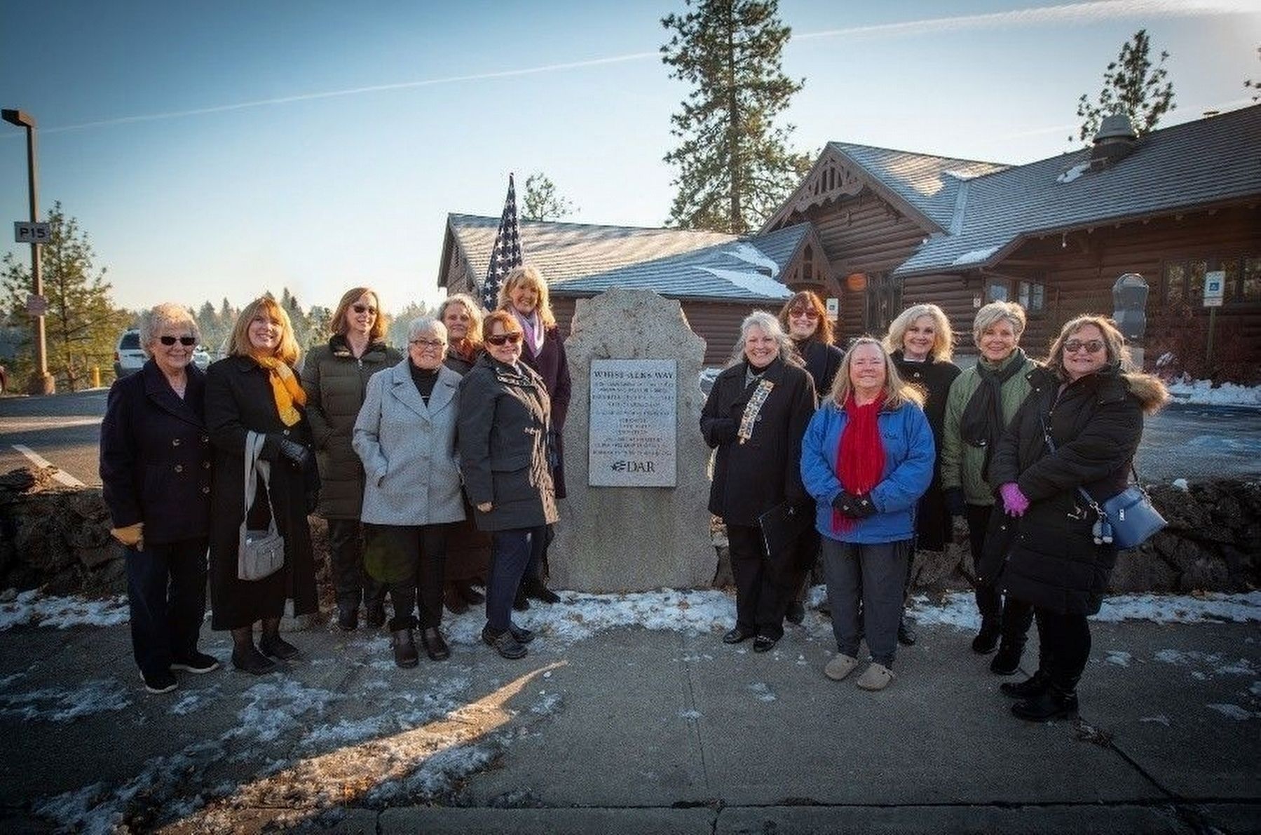 Whist-Alks Way marker dedication by the Esther Reed Chapter DAR dedication, Nov. 19, 2022. image. Click for full size.
