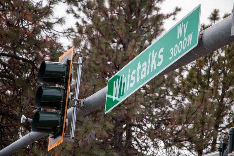 Whistalks Way street sign image. Click for full size.