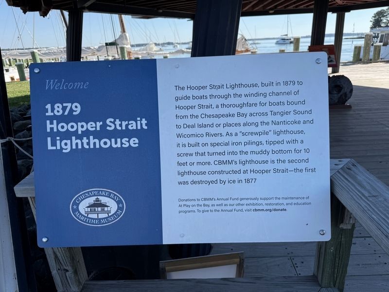 1879 Hooper Strait Lighthouse Marker image. Click for full size.