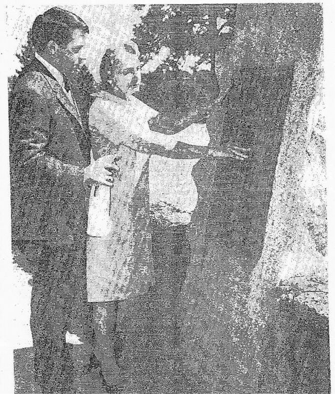 Caption in Newspaper: Monument Spruced Up. Click for full size. Caption in Newspaper: Monument Spruced Up image. Click for full size.