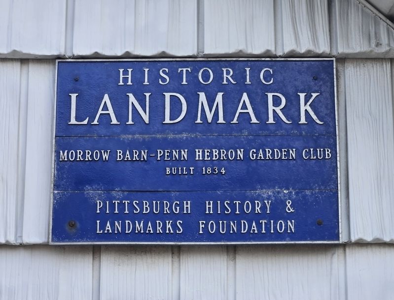 Morrow Barn-Penn Hebron Garden Club Marker. Click for full size. Morrow Barn-Penn Hebron Garden Club Marker image. Click for full size.