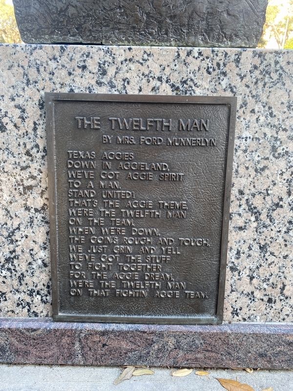 Lyrics to The Twelfth Man". Click for full size. Lyrics to The Twelfth Man" image. Click for full size.
