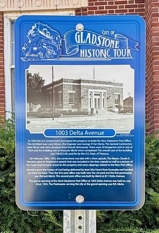 1003 Delta Avenue Marker image. Click for full size.