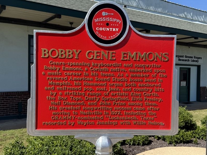 Bobby Gene Emmons Marker image. Click for full size.