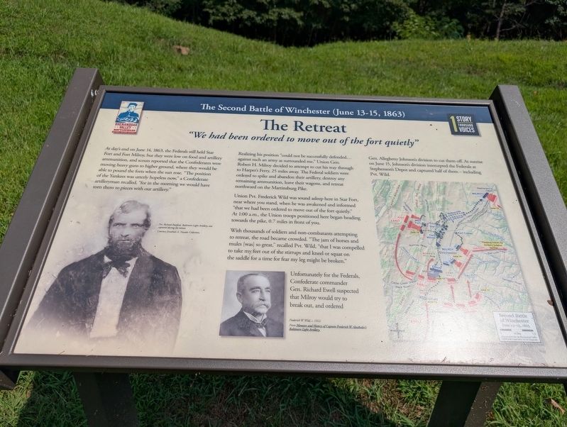 The Retreat Marker. Click for full size. The Retreat Marker image. Click for full size.