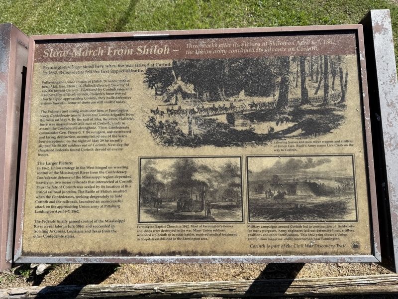 Slow March From Shiloh Marker. Click for full size. Slow March From Shiloh Marker image. Click for full size.