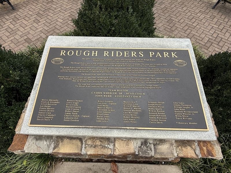 Rough Riders Park Marker image. Click for full size.