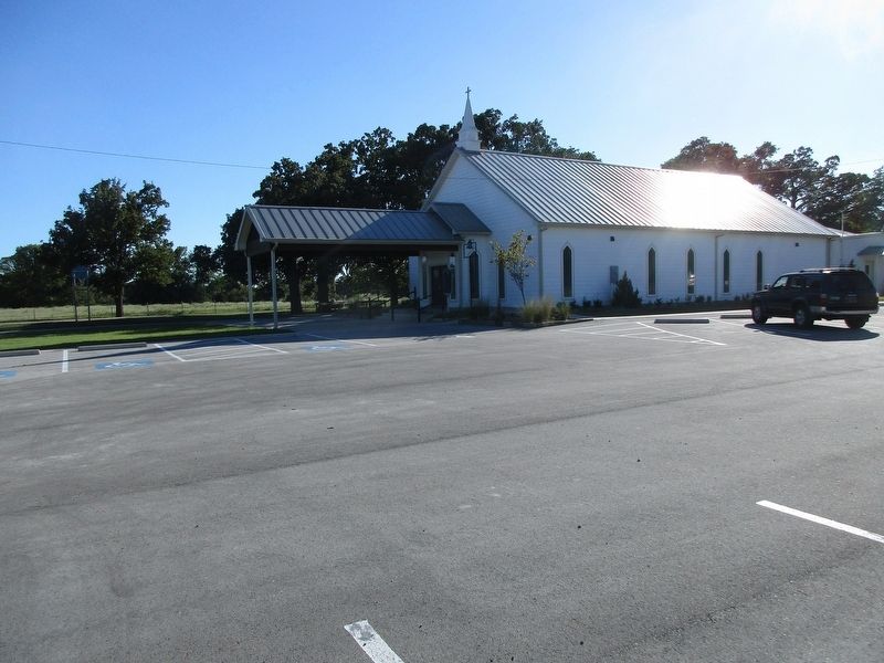 Elm Grove Union Church and marker. Click for full size. Elm Grove Union Church and marker image. Click for full size.