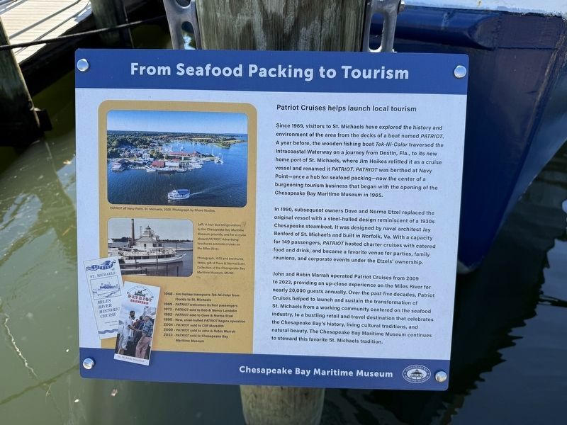 From Seafood Packing to Tourism Marker. Click for full size. From Seafood Packing to Tourism Marker image. Click for full size.